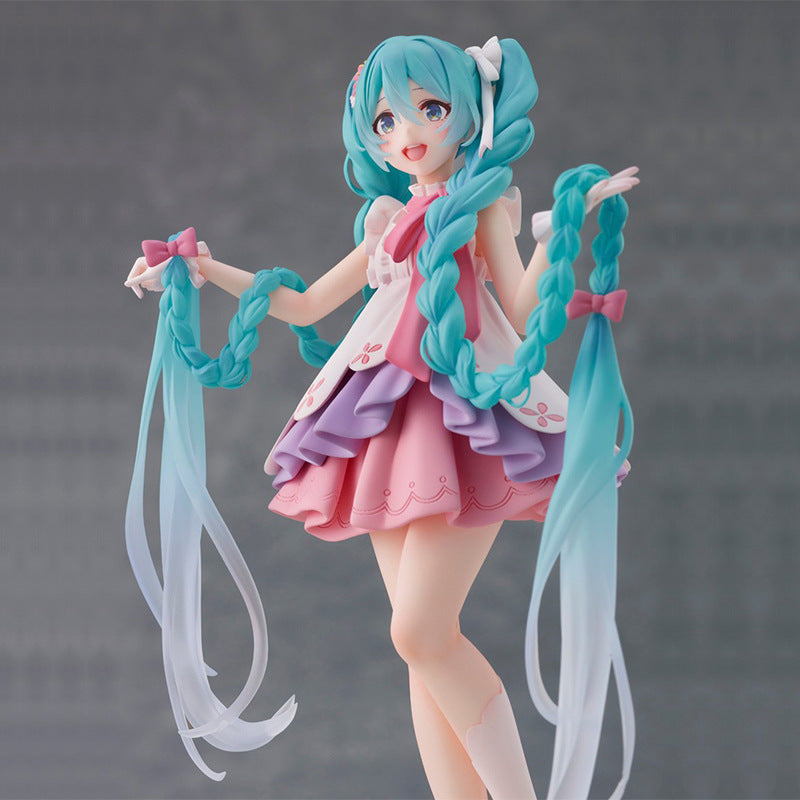 miku pink dress NEW Pink Miku Cosplay Costume Clothes Hatsune Miku MIKU Anime Cosplay Costume JK Skirt Pink Miku Suit Wig Accessories Halloween