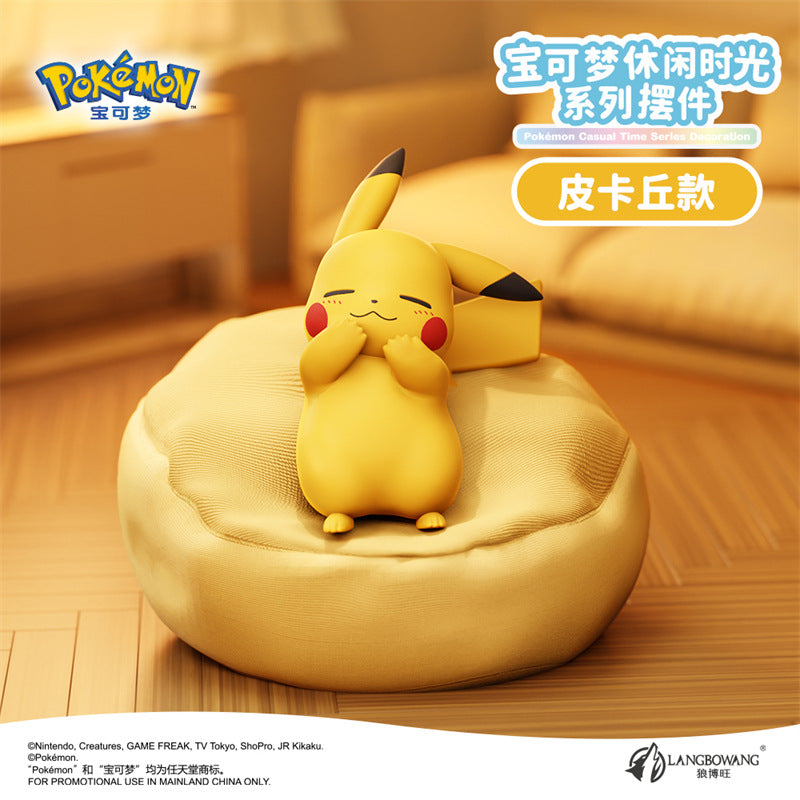 Pokémon Leisure Time Series Figure Set Sleep Pose (6-Pack