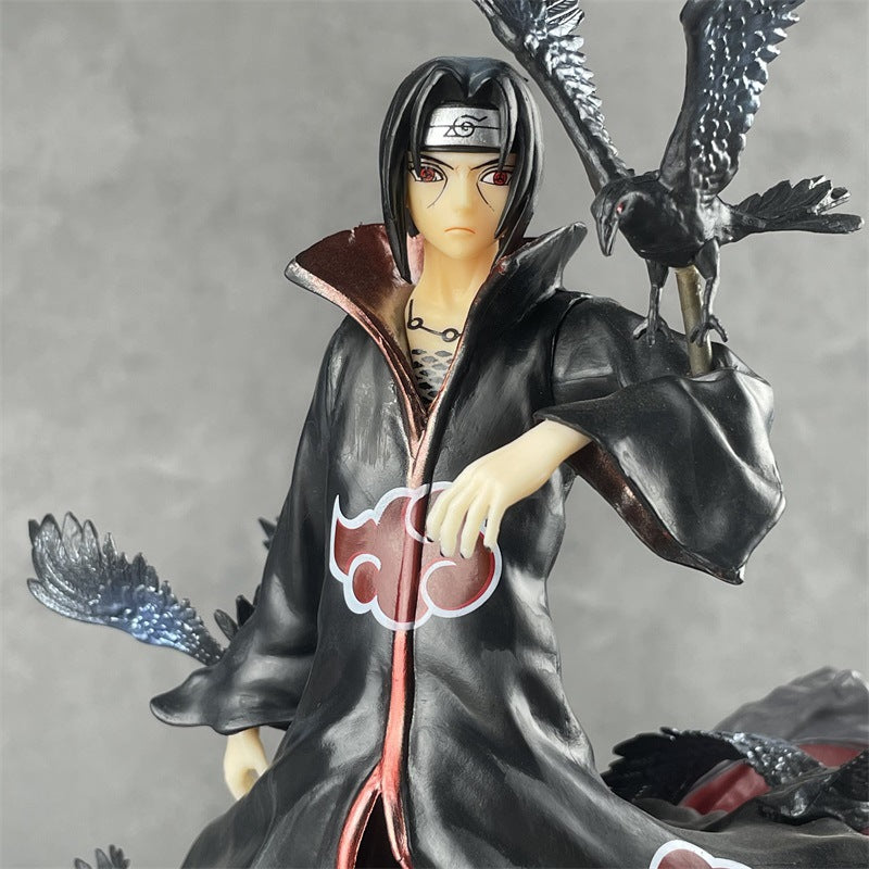 Naruto Premium Crow Hall Uchiha Itachi Akatsuki GK Statue Anime Figure 27 CM 火影忍者优质版乌鸦殿堂鼬晓组织