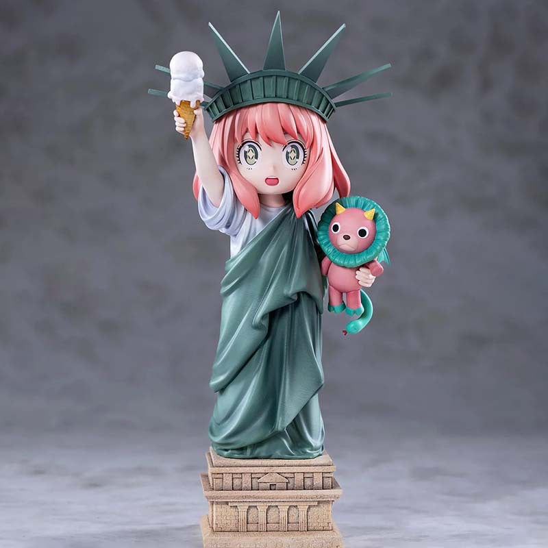 Spy x Family Mimo Statue of Liberty Anya Figurine Cute Anime Girl Collectible