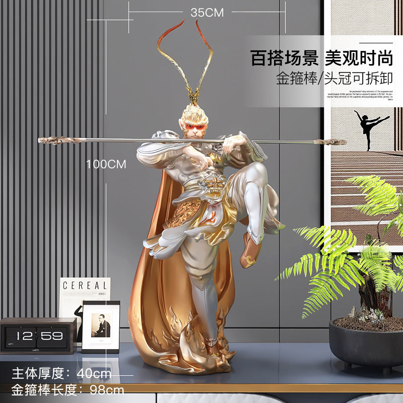 Sun Wukong Collectible Figure 170CM Game Sun Wukong Statue Black Myth fiberglass Material 孙悟空摆件雕像西游记齐天大圣乔迁开 业送礼