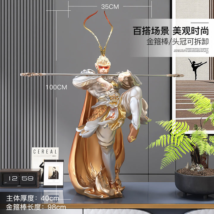 Sun Wukong Collectible Figure 170CM Game Sun Wukong Statue Black Myth fiberglass Material 孙悟空摆件雕像西游记齐天大圣乔迁开 业送礼