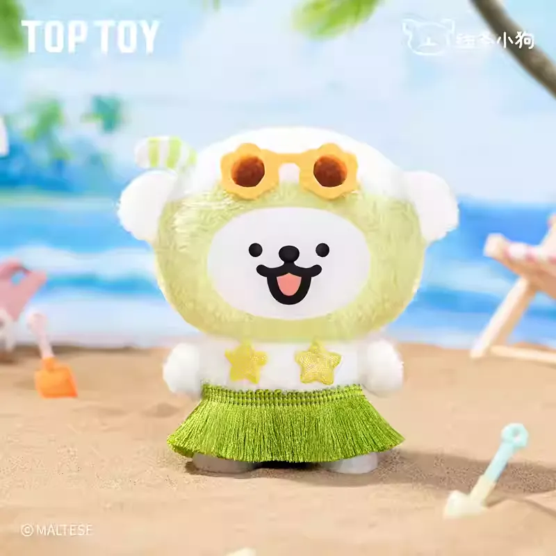 Original TOPTOY Maltese Colorful Daily Series Blind Box 线条小狗·缤纷日常系列搪胶毛绒可爱玩具桌面摆件生日礼物