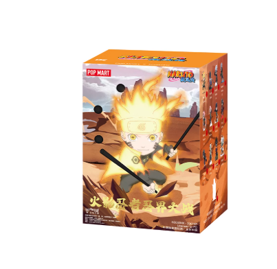 Ready Stock POPMART Naruto Ninja Wars Series Mystery Box Trendy Figure Naruto Toy Gift POPMART