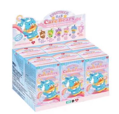 Ready Stock Original Upset Duck Care Bears V5 Be Rainbow Duck 正版烦人鸭化身彩虹鸭系列第五弹