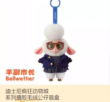 Zootopia Vinyl Plush Pendant Blind Box – Cute Zootopia Plush Toy Blind Box Collectible Gift