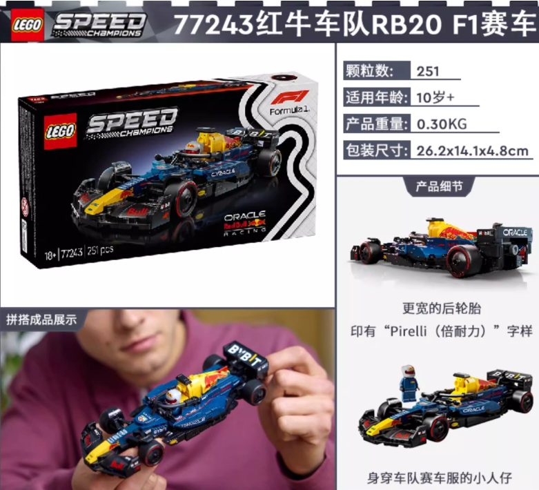 LEGO Super Speed F1 Racing Car building set Bricktoys Gifts For boys