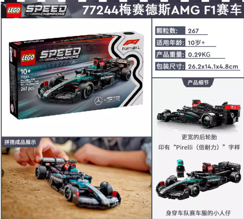LEGO Super Speed F1 Racing Car building set Bricktoys Gifts For boys