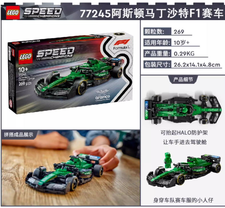 LEGO Super Speed F1 Racing Car building set Bricktoys Gifts For boys