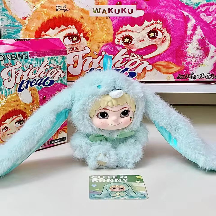 Original MINISO WAKUKU 2.0 Wow Kuku Rabbit & FoxFox Series Blind Box 名创优品WAKUKU哇库库毛毛潮趣系列盲盒手办摆件毛绒礼物
