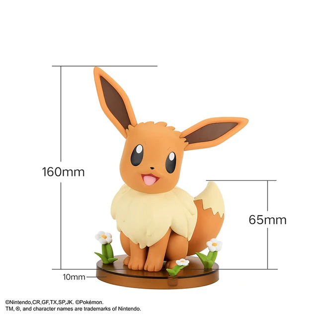 Genuine Funism Pokemon Figure Pikachu Eevee Charmander Squirtle Bulbasaur Psyduck Collection