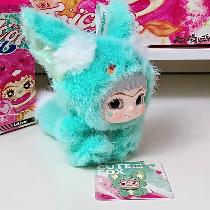 Original MINISO WAKUKU 2.0 Wow Kuku Rabbit & FoxFox Series Blind Box 名创优品WAKUKU哇库库毛毛潮趣系列盲盒手办摆件毛绒礼物