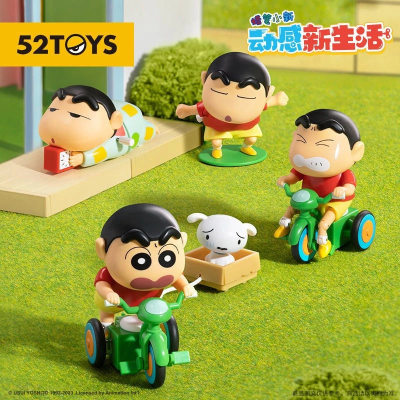 ORIGINAL 52Toys Crayon Shin Chan Dynamic Shin-Life Anime Moving Collections Figure