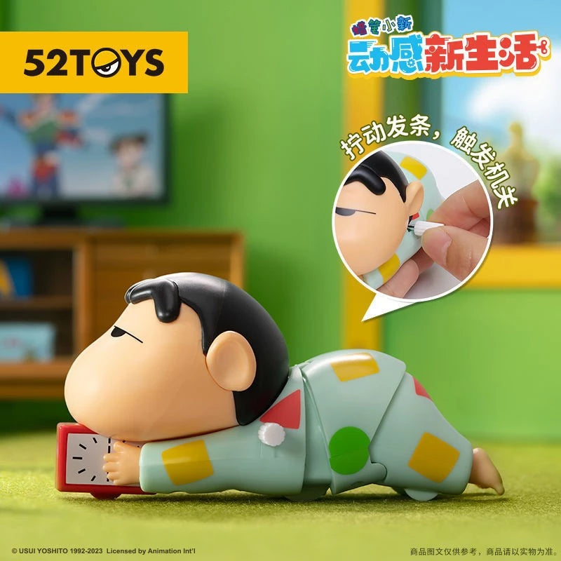 ORIGINAL 52Toys Crayon Shin Chan Dynamic Shin-Life Anime Moving Collections Figure