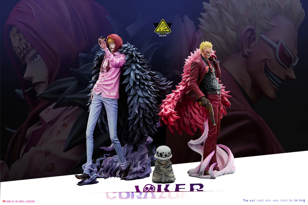 【Pre order】Super Bomb Studio - One Piece Donquixote Rosinante & Donquixote Doflamingo & Childhood Trafalgar D. Water Law