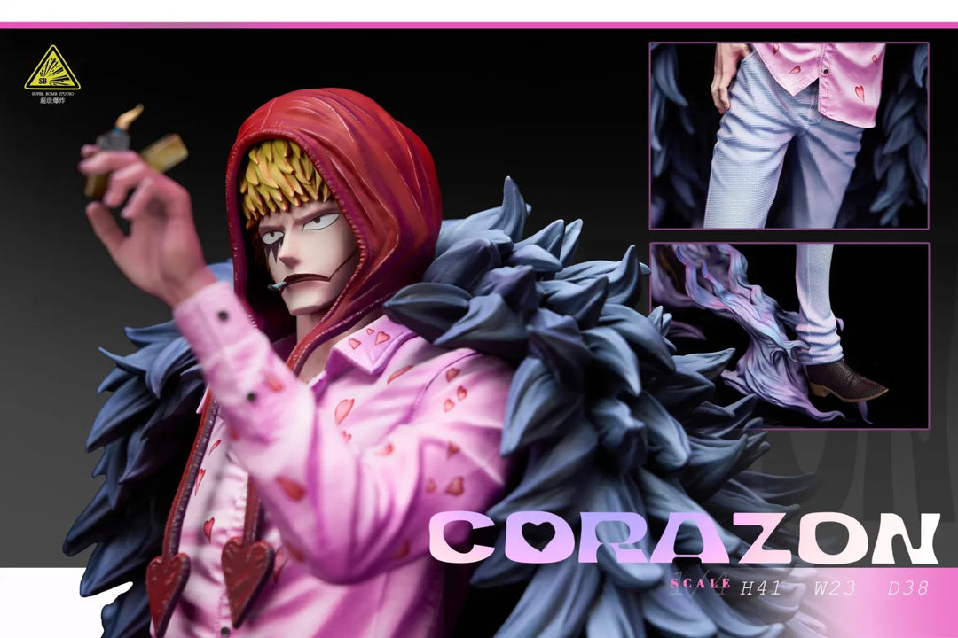 【Pre order】Super Bomb Studio - One Piece Donquixote Rosinante & Donquixote Doflamingo & Childhood Trafalgar D. Water Law