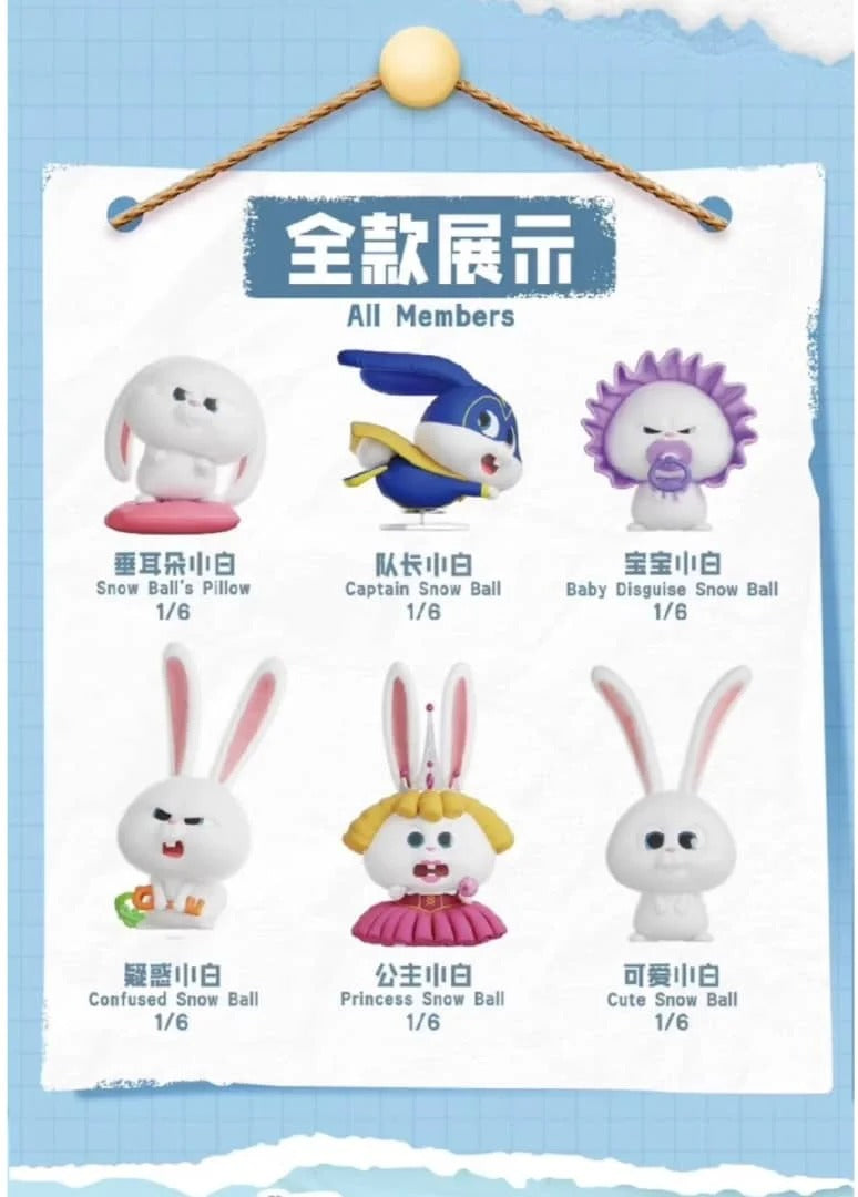【PLZDOT】The Secret Life of Pets “Snowball’s Life” Series Blind Box Creative Figure PLZDOT