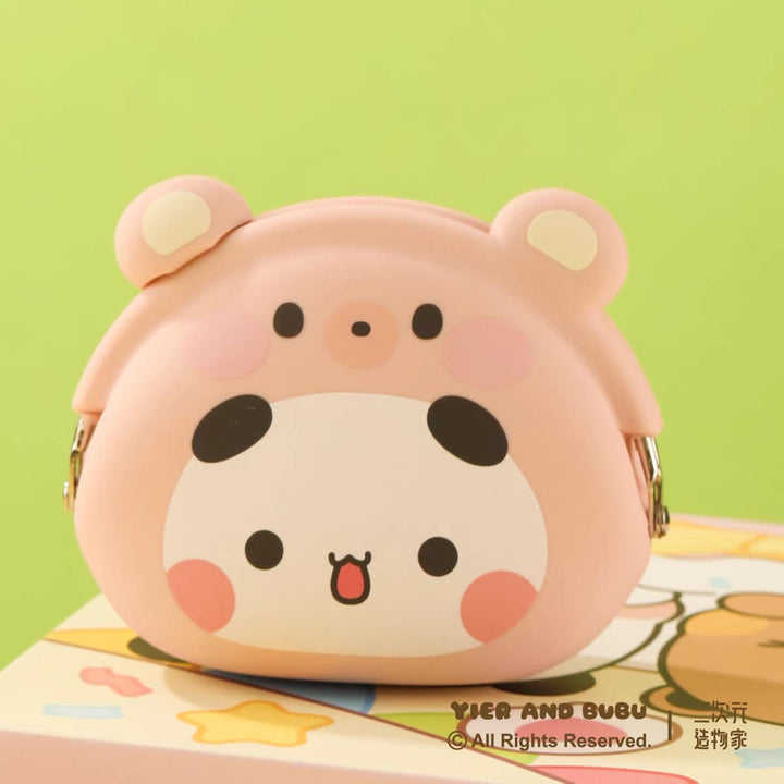 Authentic YIER BuBu Silicone Coin Purse – Cute Cartoon Key & Earphone Storage Pouch 正版一二布布硅胶口金零钱包可爱卡通钥匙耳机收纳包外出便携