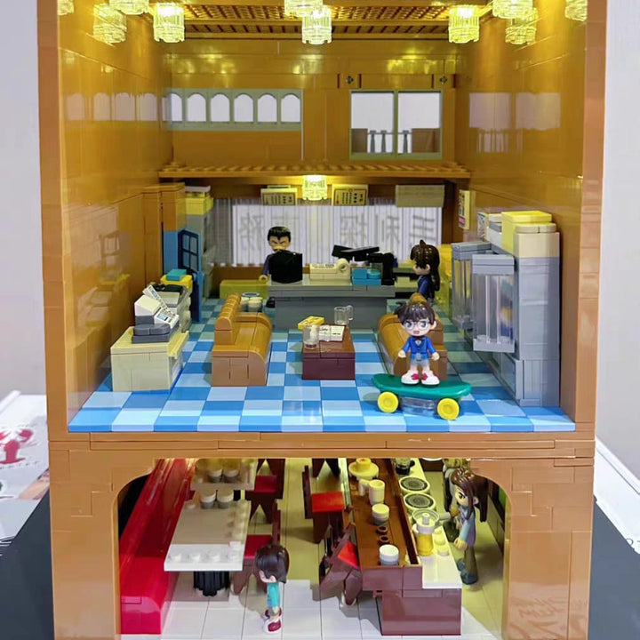 Keeppley Detective Conan Agency Office Building Blocks Professor Agasa's House Building Blocks Keeppley名侦探柯南积木事务所摆件生日礼物