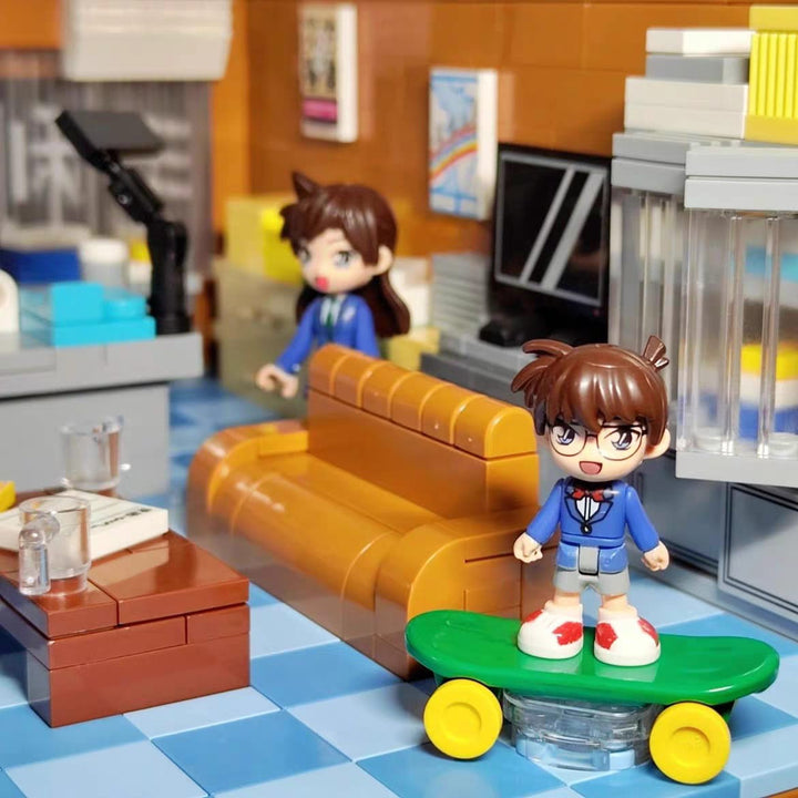 Keeppley Detective Conan Agency Office Building Blocks Professor Agasa's House Building Blocks Keeppley名侦探柯南积木事务所摆件生日礼物