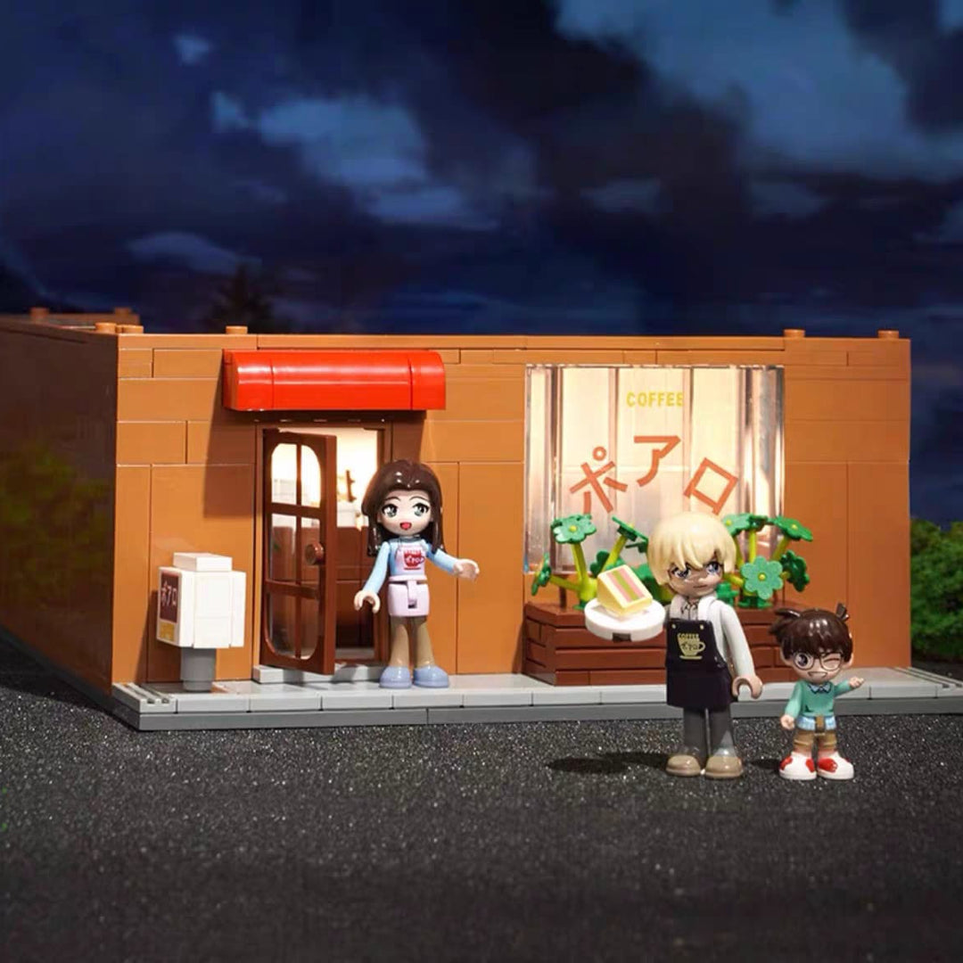 Keeppley Detective Conan Agency Office Building Blocks Professor Agasa's House Building Blocks Keeppley名侦探柯南积木事务所摆件生日礼物