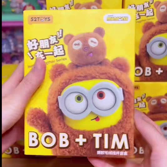 52TOYS BOB & TIM Minion Best Friends Together Series Vinyl Plush Blind Box – Trendy Collectible