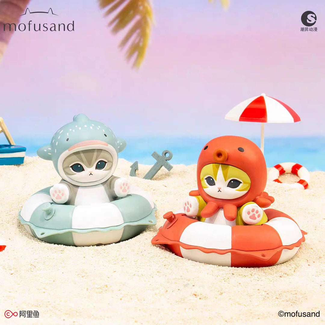 Mofusand Swim Ring Series Blind Box Cute Collectible Figure Desk Decoration Gift 猫福珊迪游泳圈系列潮玩盲盒