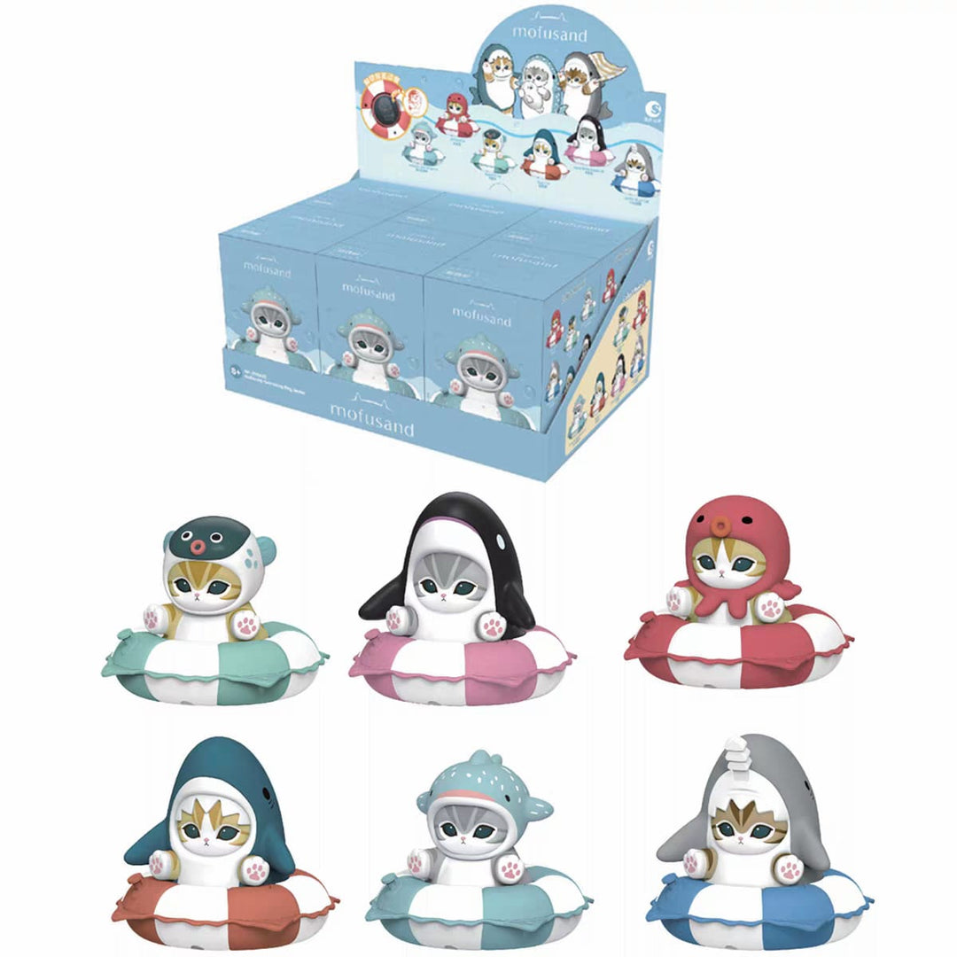 Mofusand Swim Ring Series Blind Box Cute Collectible Figure Desk Decoration Gift 猫福珊迪游泳圈系列潮玩盲盒