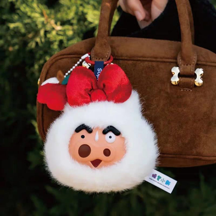 Sopfun Crayon Shin-chan Dwarf Fairy Tale Blind Box Mini Bag Keychain Earphone 蜡笔小新矮人童话挂件小包盲盒耳机包