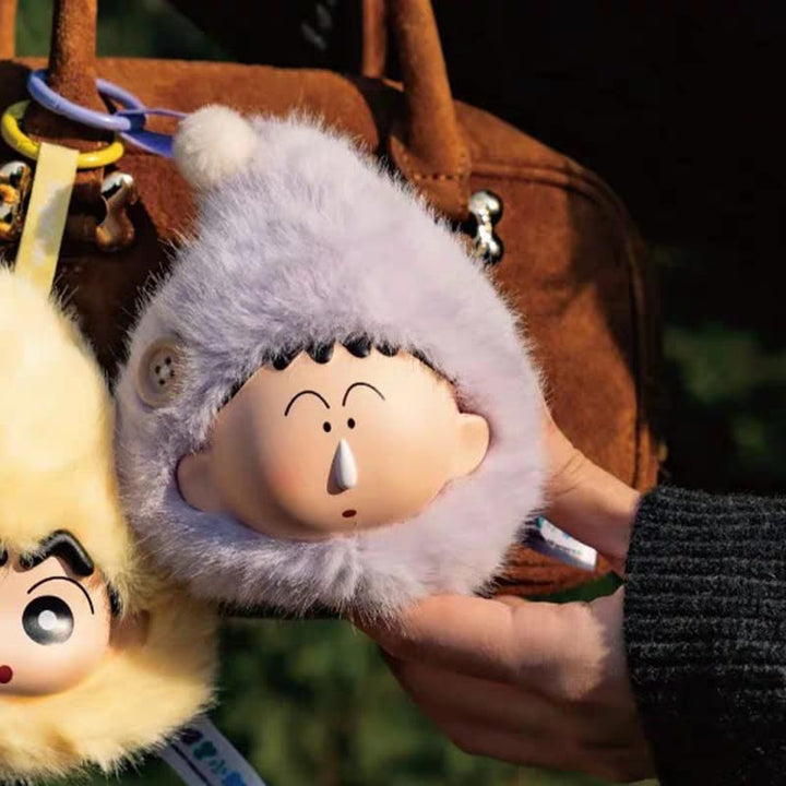 Sopfun Crayon Shin-chan Dwarf Fairy Tale Blind Box Mini Bag Keychain Earphone 蜡笔小新矮人童话挂件小包盲盒耳机包