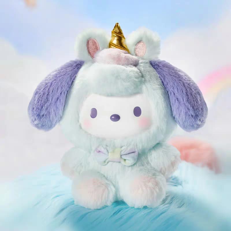 Sanrio Characters Dream Unicorn Plush Figurine Blind Box Cute Plush Vinyl Collectible Toy 三丽鸥系列梦幻独角兽系列搪胶毛绒摆件可爱盲盒