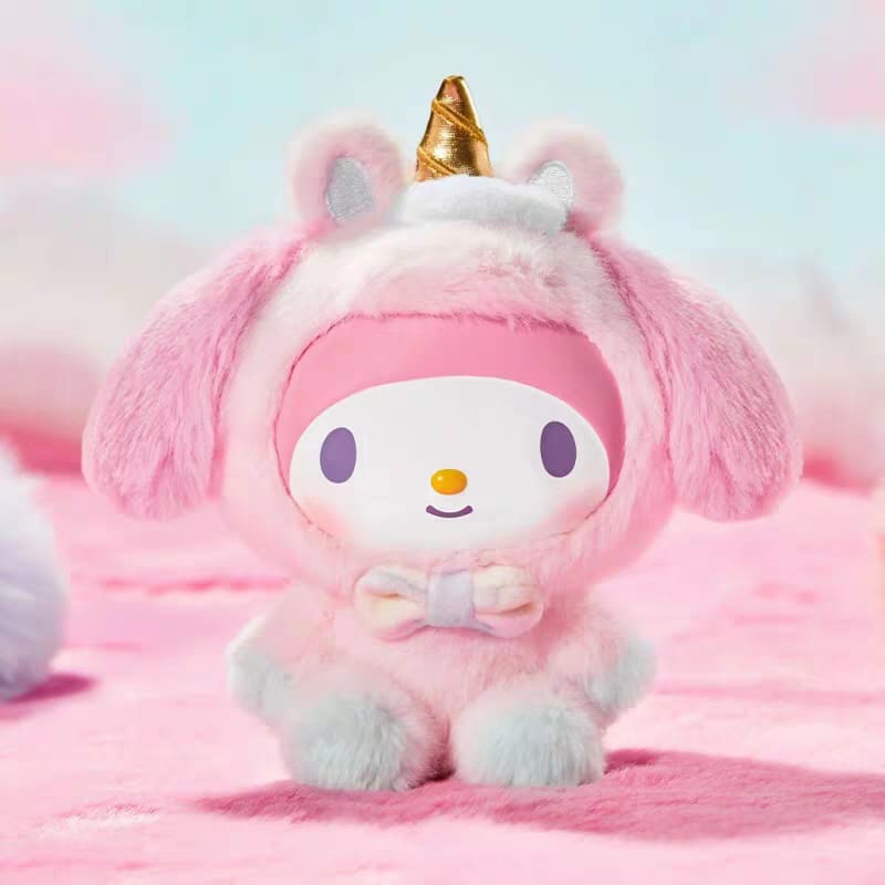 Sanrio Characters Dream Unicorn Plush Figurine Blind Box Cute Plush Vinyl Collectible Toy 三丽鸥系列梦幻独角兽系列搪胶毛绒摆件可爱盲盒