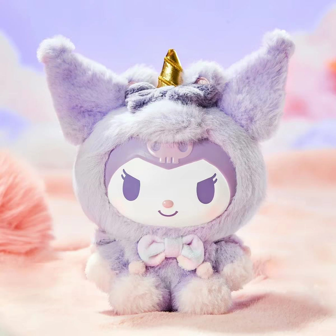 Sanrio Characters Dream Unicorn Plush Figurine Blind Box Cute Plush Vinyl Collectible Toy 三丽鸥系列梦幻独角兽系列搪胶毛绒摆件可爱盲盒
