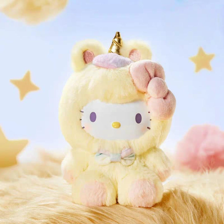 Sanrio Characters Dream Unicorn Plush Figurine Blind Box Cute Plush Vinyl Collectible Toy 三丽鸥系列梦幻独角兽系列搪胶毛绒摆件可爱盲盒