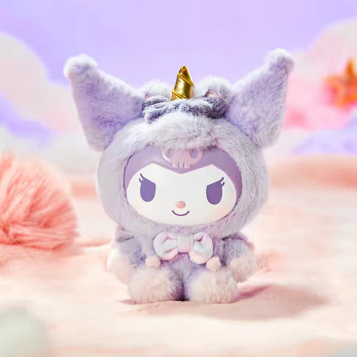 Sanrio Characters Dream Unicorn Plush Figurine Blind Box Cute Plush Vinyl Collectible Toy 三丽鸥系列梦幻独角兽系列搪胶毛绒摆件可爱盲盒