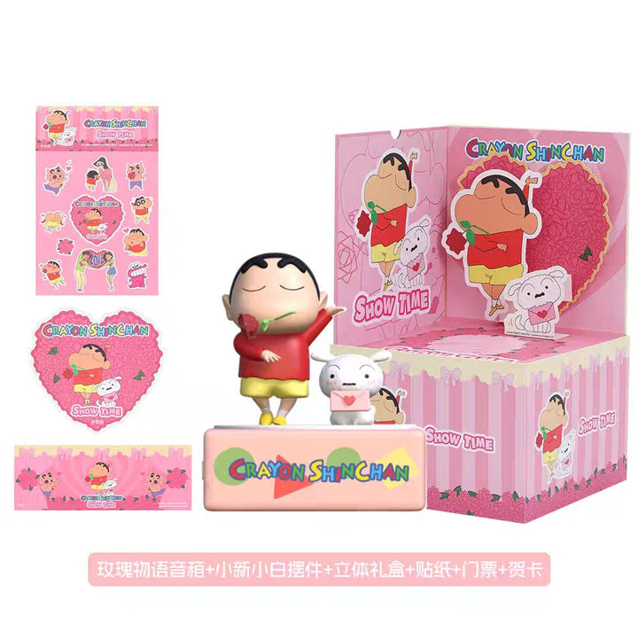 Ready Stock Cute Shin-chan Desk Speaker Decoration Gift Gift for Girlfriend Birthday Gift Cute Desk Setup 晚安蜡笔小新蓝牙音响周边送男女生女朋友生日礼物实用摆件