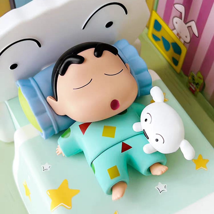 Ready Stock Cute Shin-chan Desk Speaker Decoration Gift Gift for Girlfriend Birthday Gift Cute Desk Setup 晚安蜡笔小新蓝牙音响周边送男女生女朋友生日礼物实用摆件