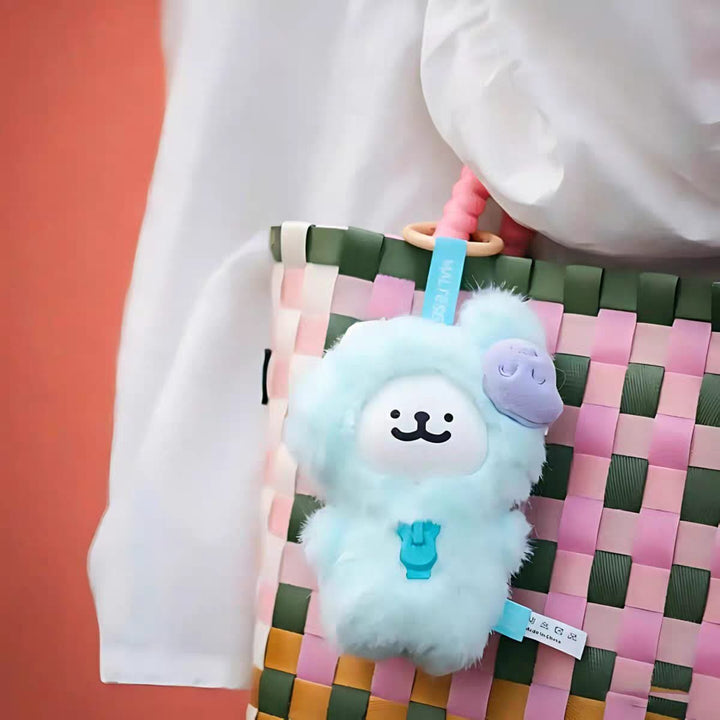 Funism Playful Lifestyle Maltese “My Good Companion” Vinyl Plush Blind Box Keychain Doll 玩乐主义线条小狗我的好伙伴搪胶毛绒盲盒周边挂件娃娃女