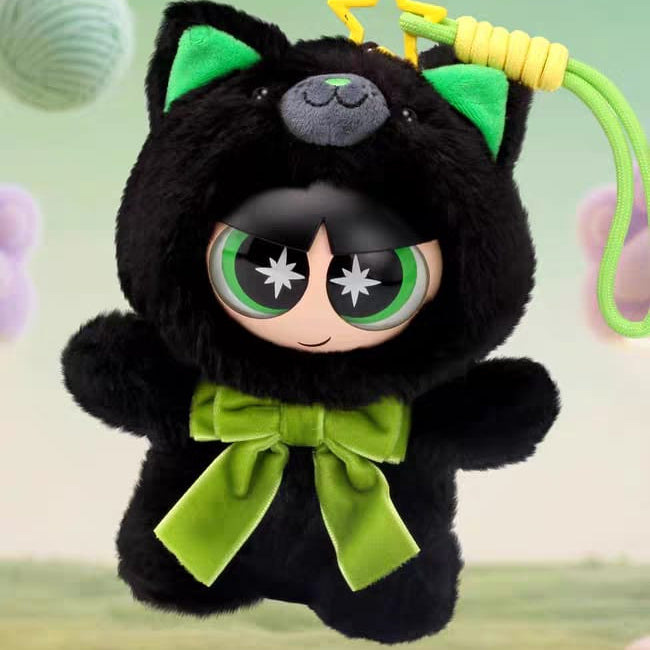 The Powerpuff Girls Forest Party Blind Box Plush Keychain Cute Collectible Hanging Doll & Trendy Gift Figure 飞天小女警森林派对盲盒挂件毛绒公仔周边潮玩礼物摆件玩偶