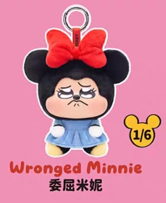 TOPTOY Disney Mickey Minnie Sad Mood Series Plush Blind Box Bag Charm  迪士尼米奇米妮委屈巴巴搪胶毛绒公仔挂件