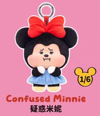 TOPTOY Disney Mickey Minnie Sad Mood Series Plush Blind Box Bag Charm  迪士尼米奇米妮委屈巴巴搪胶毛绒公仔挂件