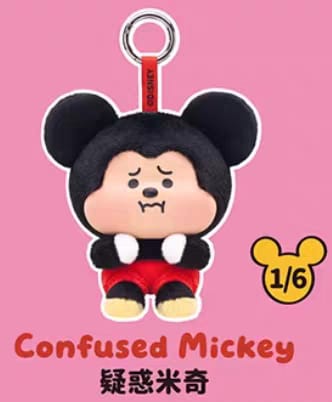 TOPTOY Disney Mickey Minnie Sad Mood Series Plush Blind Box Bag Charm  迪士尼米奇米妮委屈巴巴搪胶毛绒公仔挂件