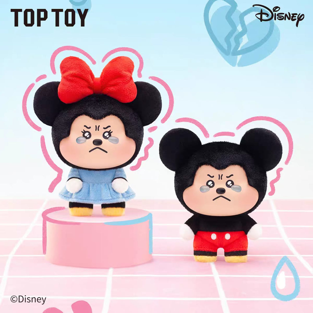 TOPTOY Disney Mickey Minnie Sad Mood Series Plush Blind Box Bag Charm  迪士尼米奇米妮委屈巴巴搪胶毛绒公仔挂件