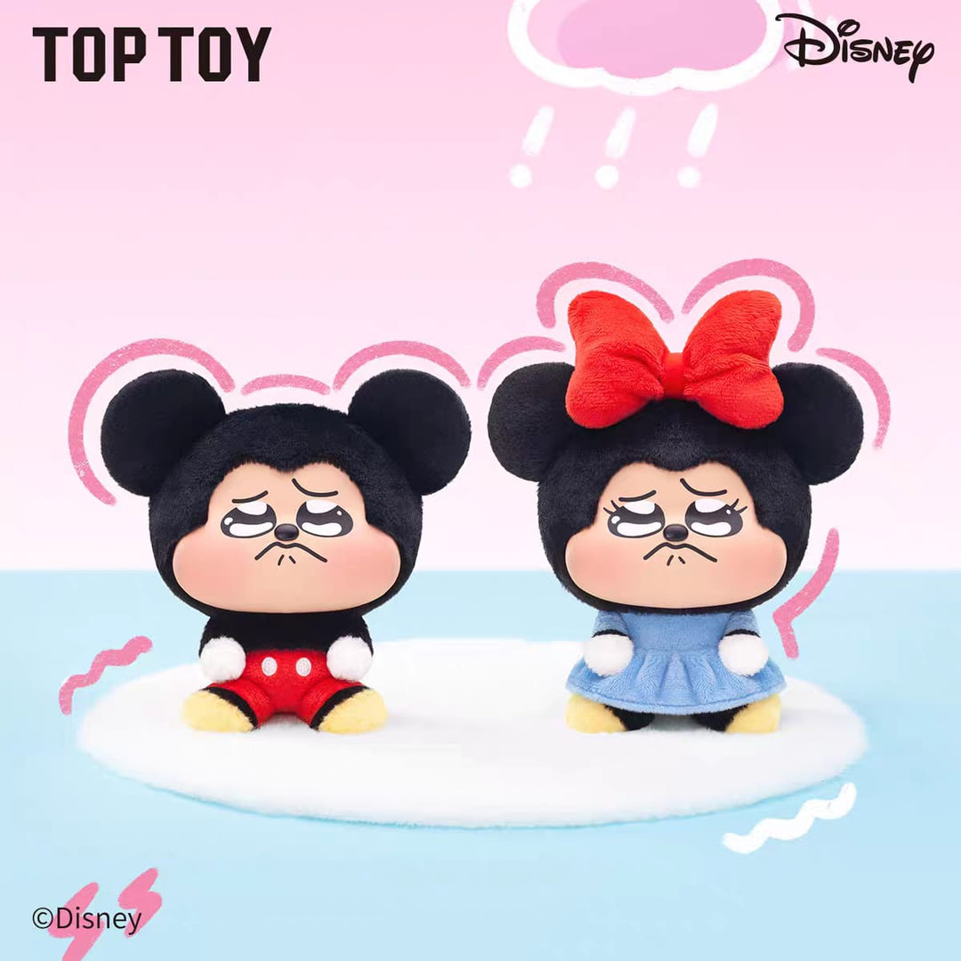 TOPTOY Disney Mickey Minnie Sad Mood Series Plush Blind Box Bag Charm  迪士尼米奇米妮委屈巴巴搪胶毛绒公仔挂件