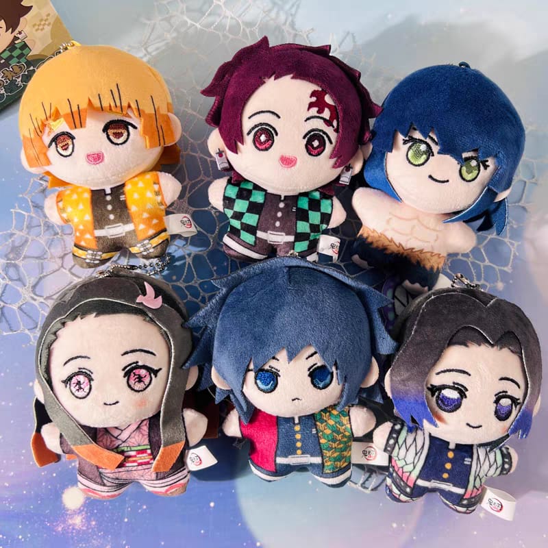 Demon Slayer Infinity Castle Series Blind Box Plush Keychain 鬼灭之刃 无限城篇 盲抽响纸海星体毛绒娃娃挂件