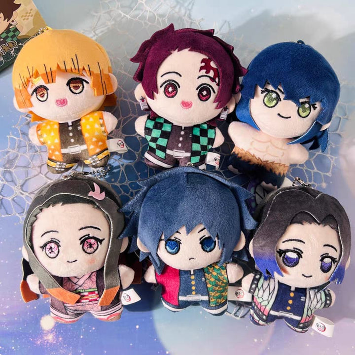 Demon Slayer Infinity Castle Series Blind Box Plush Keychain 鬼灭之刃 无限城篇 盲抽响纸海星体毛绒娃娃挂件