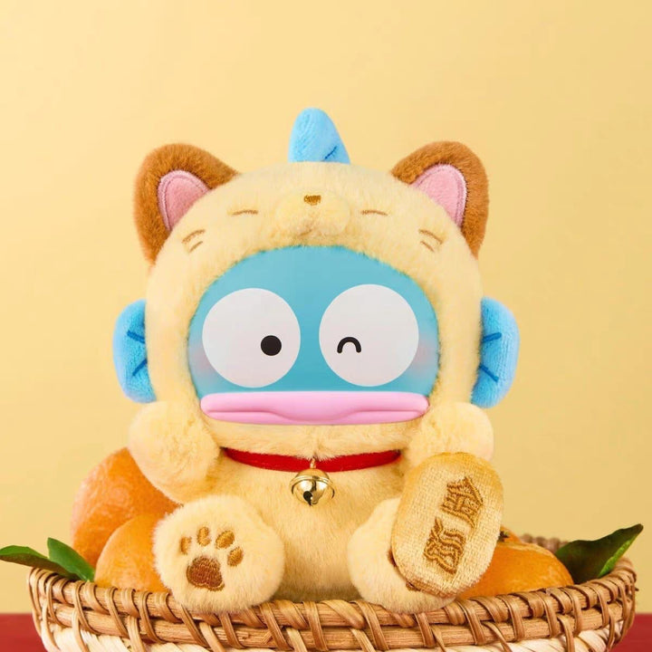 TOPTOY Sanrio Maneki Neko Blind Box Plush Keychain – Lucky Cat Hanging Charm New Year Gift TOPTOY 三丽鸥家族招财猫盲盒潮玩周边毛绒挂件女生新年礼物