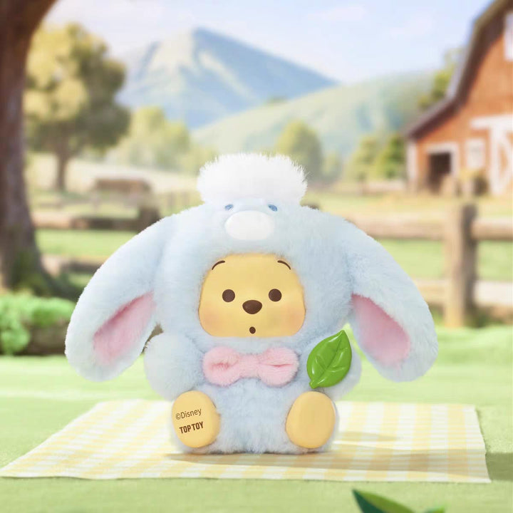 TOPTOY Winnie the Pooh Happy Farm Series Blind Box Plush Keychain TOPTOY小熊维尼农场动物系列盲盒潮玩毛绒公仔女生礼物挂件