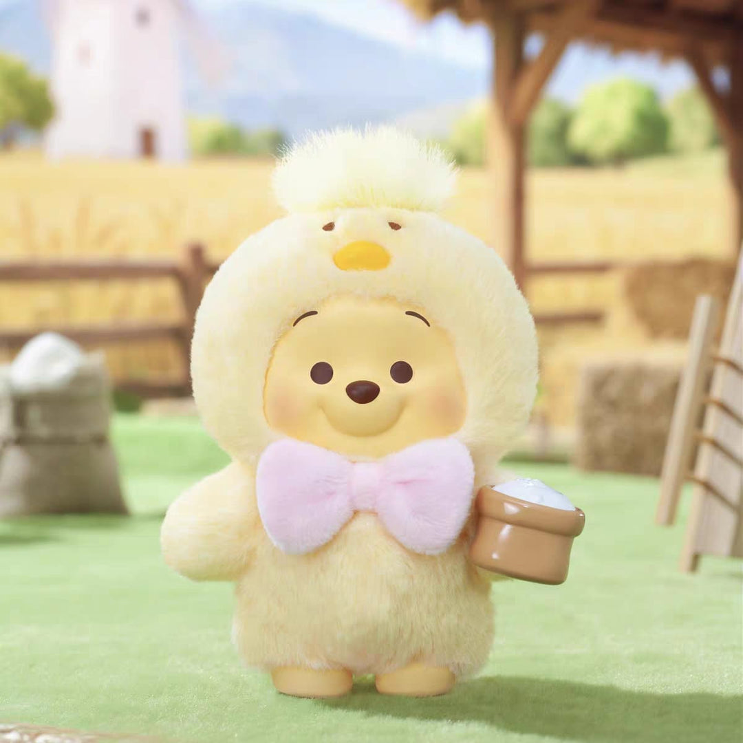 TOPTOY Winnie the Pooh Happy Farm Series Blind Box Plush Keychain TOPTOY小熊维尼农场动物系列盲盒潮玩毛绒公仔女生礼物挂件