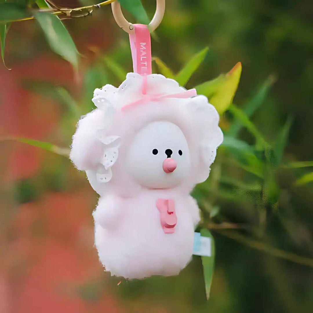 Funism Playful Lifestyle Maltese “My Good Companion” Vinyl Plush Blind Box Keychain Doll 玩乐主义线条小狗我的好伙伴搪胶毛绒盲盒周边挂件娃娃女